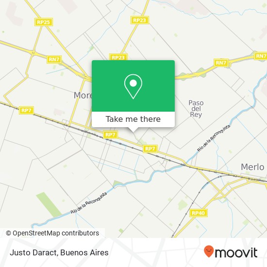 Justo Daract map