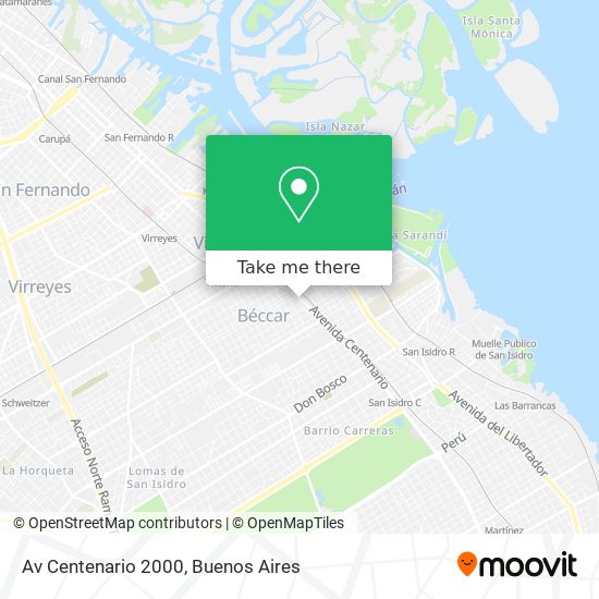 Av  Centenario 2000 map