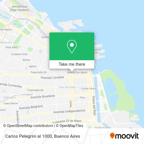 Mapa de Carlos Pelegrini al 1000