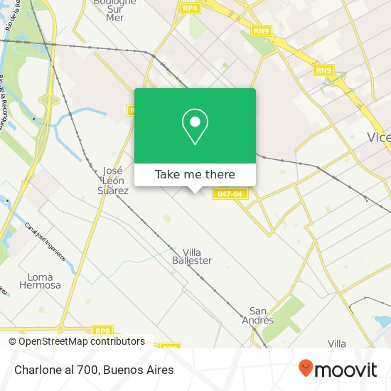 Charlone al 700 map