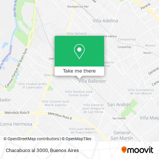 Mapa de Chacabuco al 3000