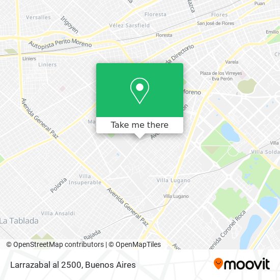 Mapa de Larrazabal al 2500