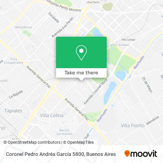 Coronel Pedro Andrés García 5800 map