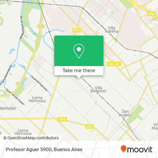 Profesor Aguer 5900 map