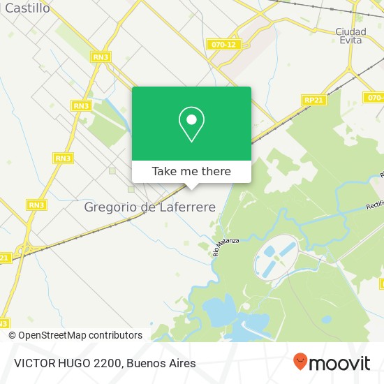 VICTOR HUGO 2200 map