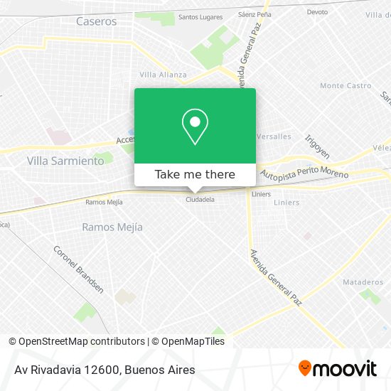 Av  Rivadavia 12600 map