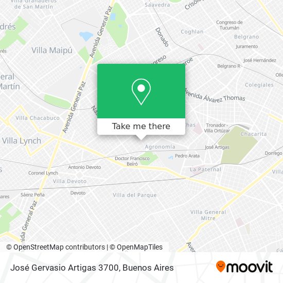 José Gervasio Artigas 3700 map