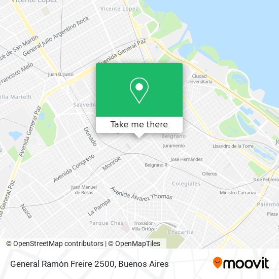 Mapa de General Ramón Freire 2500