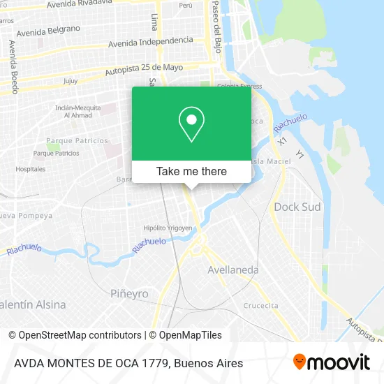 AVDA  MONTES DE OCA 1779 map