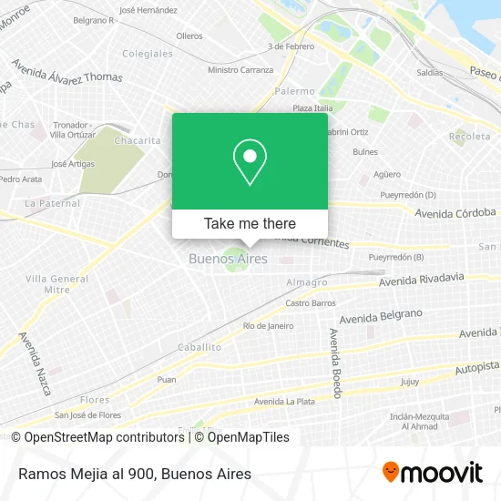 Mapa de Ramos Mejia al 900