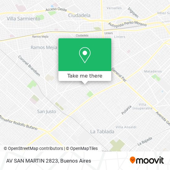 AV SAN MARTIN 2823 map