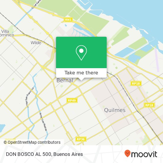 DON BOSCO AL 500 map