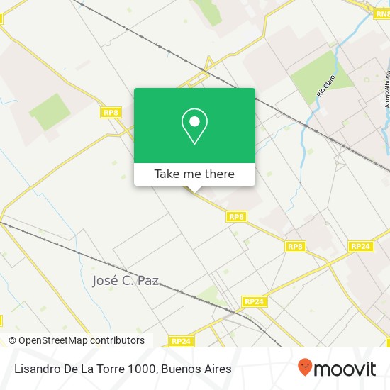 Lisandro De La Torre 1000 map