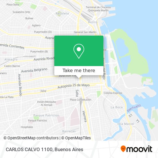 CARLOS CALVO 1100 map