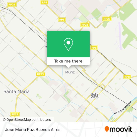 Jose Maria Paz map