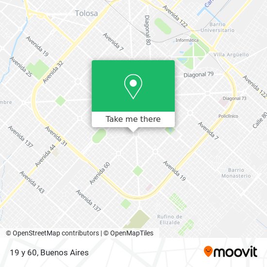 Mapa de 19 y 60
