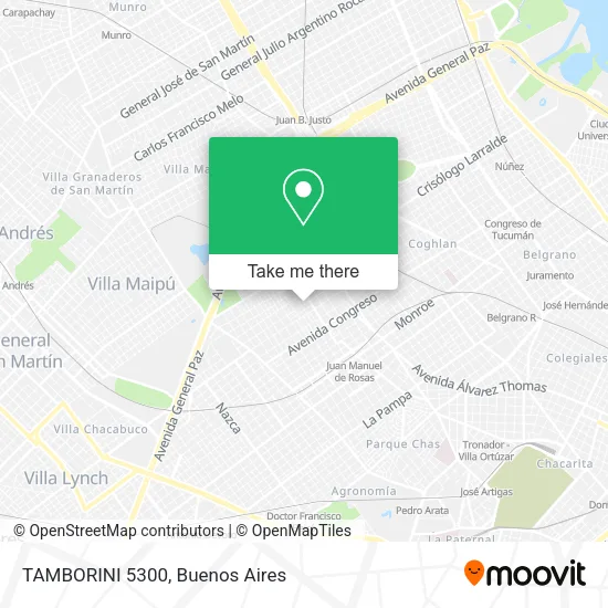 Mapa de TAMBORINI 5300