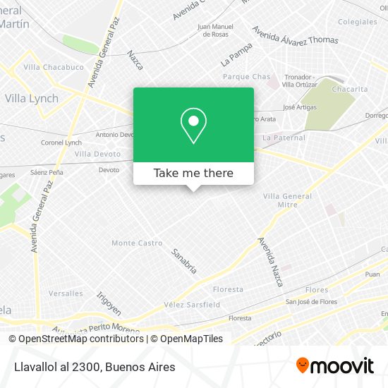 Llavallol al 2300 map