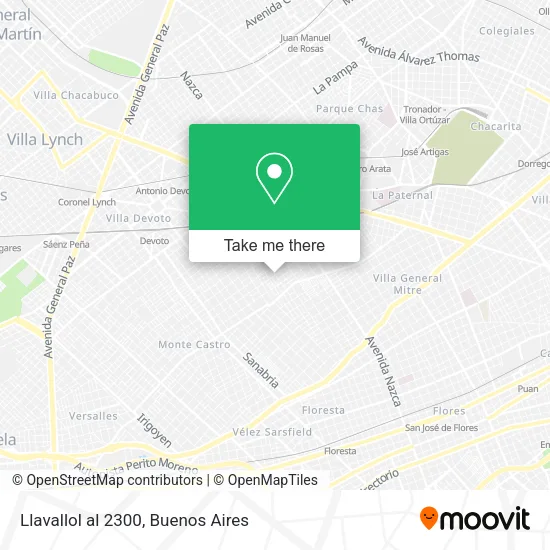Mapa de Llavallol al 2300