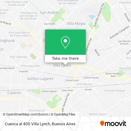 Cuenca al 400 Villa Lynch map