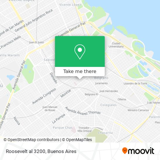 Roosevelt al 3200 map