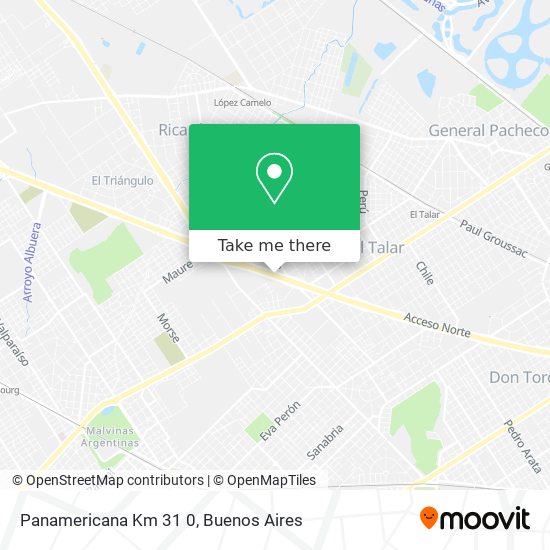 Panamericana Km 31 0 map