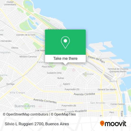 Silvio L  Ruggieri 2700 map