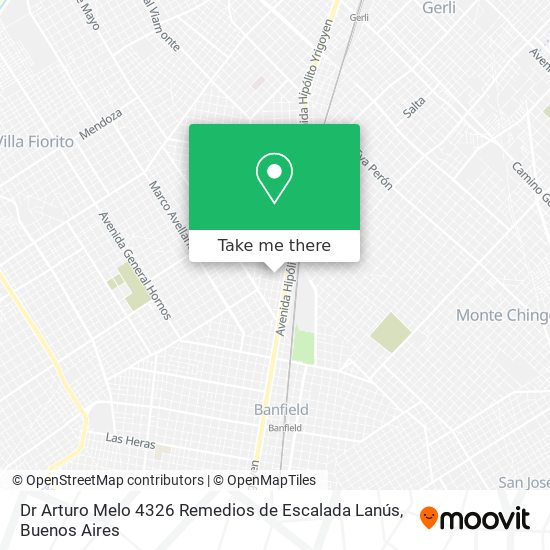 Mapa de Dr  Arturo Melo 4326  Remedios de Escalada  Lanús