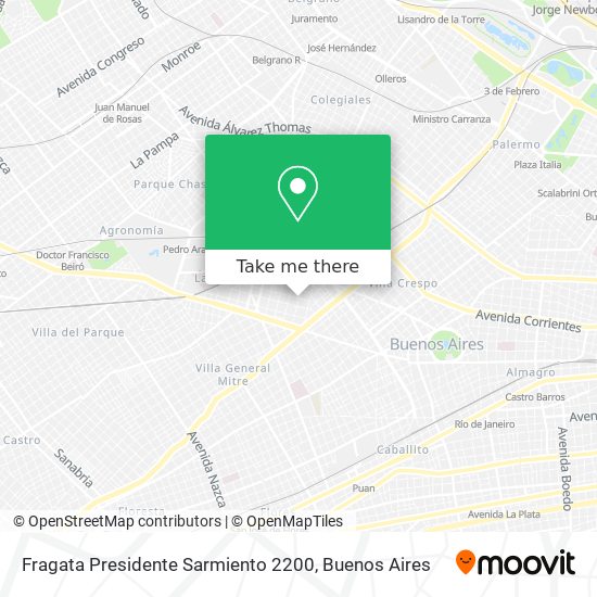 Fragata Presidente Sarmiento 2200 map