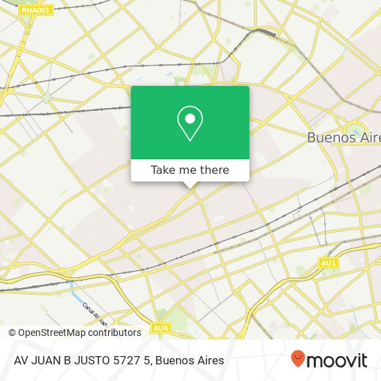 AV JUAN B JUSTO 5727 5 map