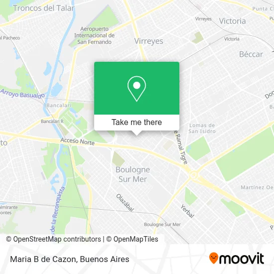 Maria B de Cazon map