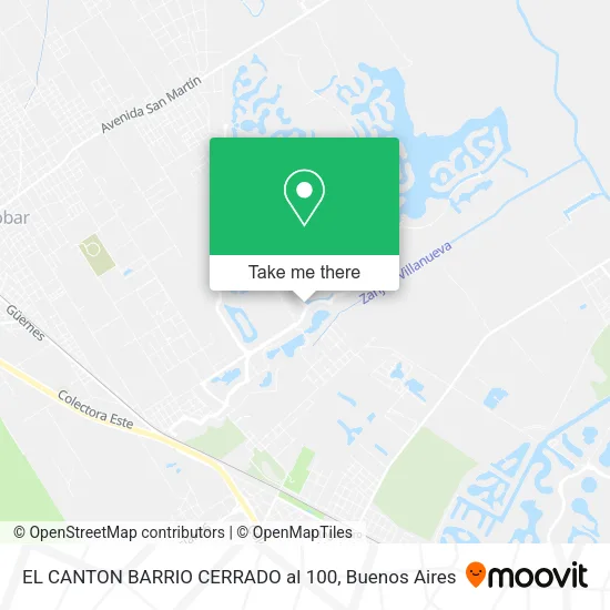 Mapa de EL CANTON BARRIO CERRADO al 100