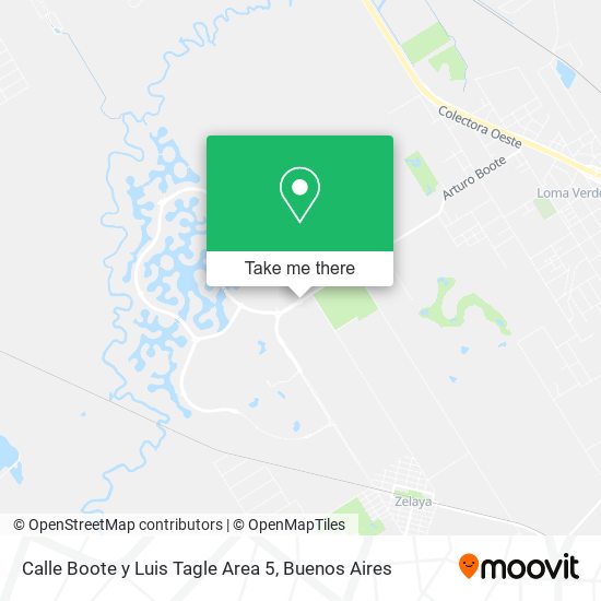 Calle Boote y Luis Tagle Area 5 map