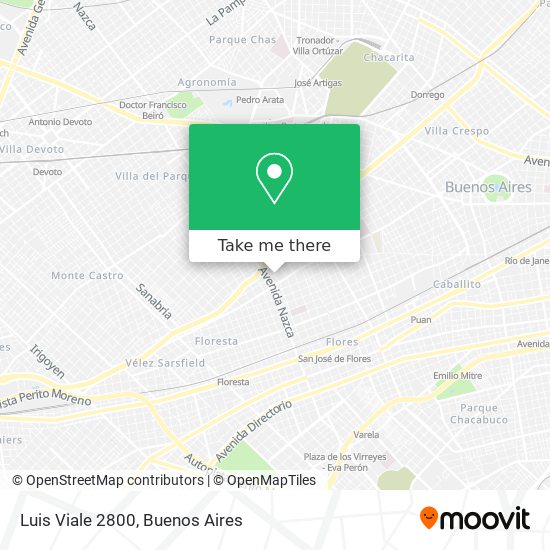 Luis Viale 2800 map