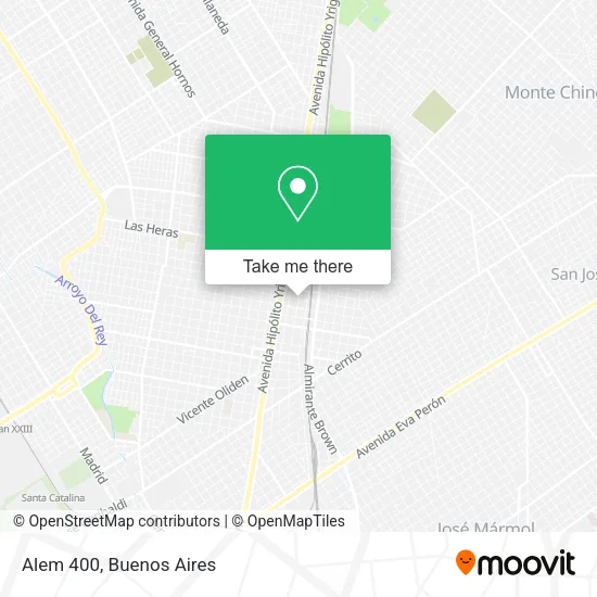 Mapa de Alem 400