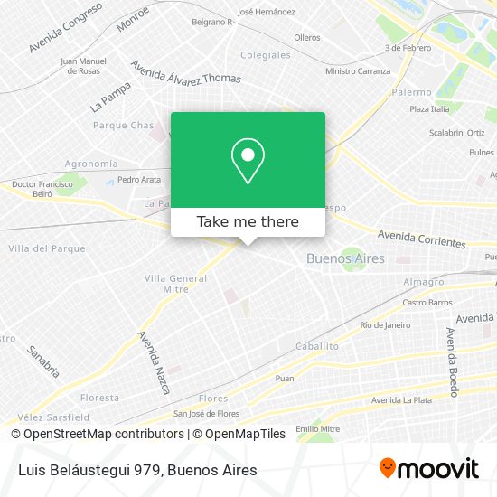 Luis Beláustegui 979 map