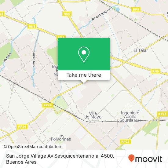 San Jorge Village   Av  Sesquicentenario al 4500 map