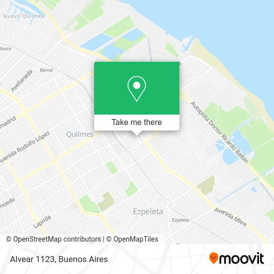 Alvear 1123 map