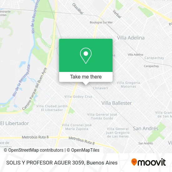 SOLIS Y PROFESOR AGUER 3059 map