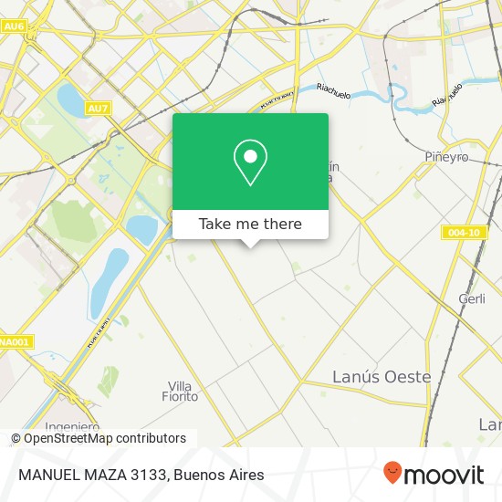 MANUEL MAZA 3133 map