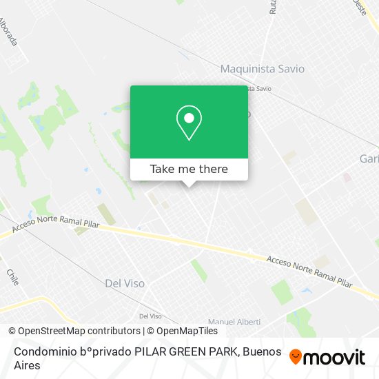 Condominio bºprivado PILAR GREEN PARK map