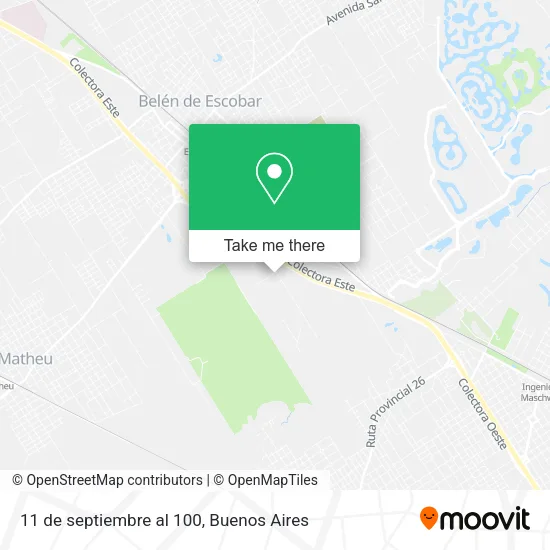 11 de septiembre al 100 map