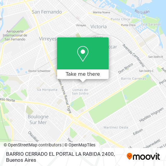 BARRIO CERRADO EL PORTAL  LA RABIDA 2400 map