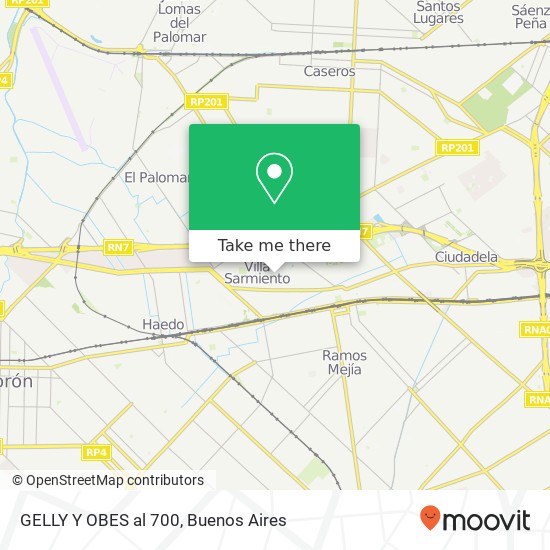 Mapa de GELLY Y OBES  al 700