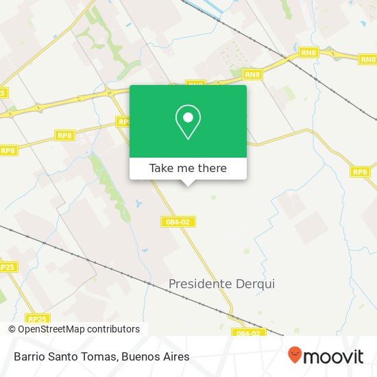 Barrio Santo Tomas map