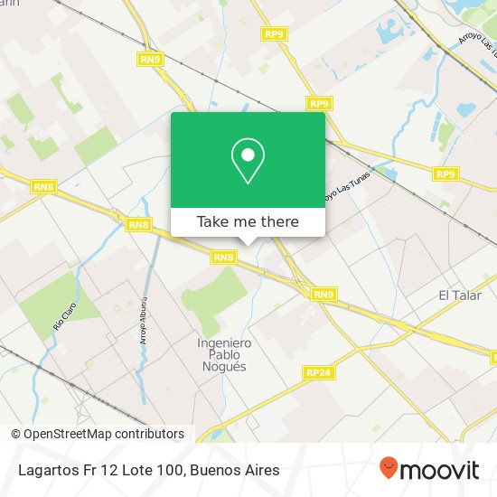 Lagartos   Fr  12  Lote 100 map