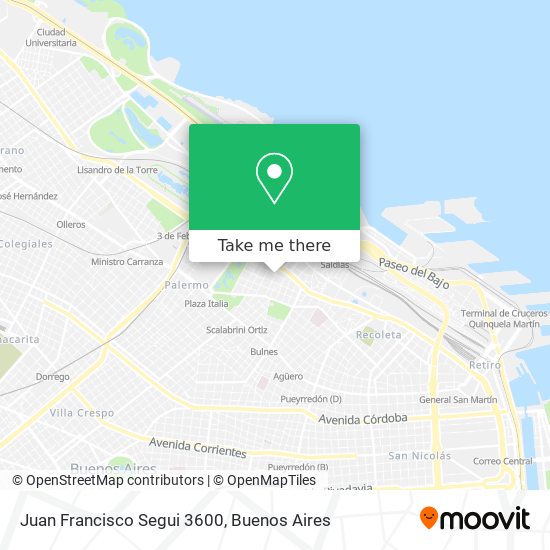 Juan Francisco Segui 3600 map