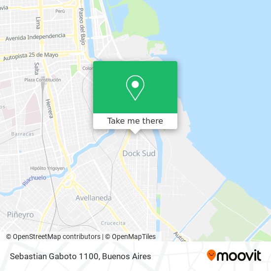 Sebastian Gaboto 1100 map