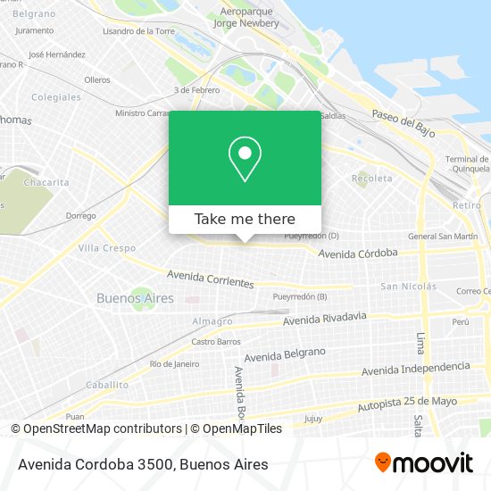 Avenida Cordoba 3500 map