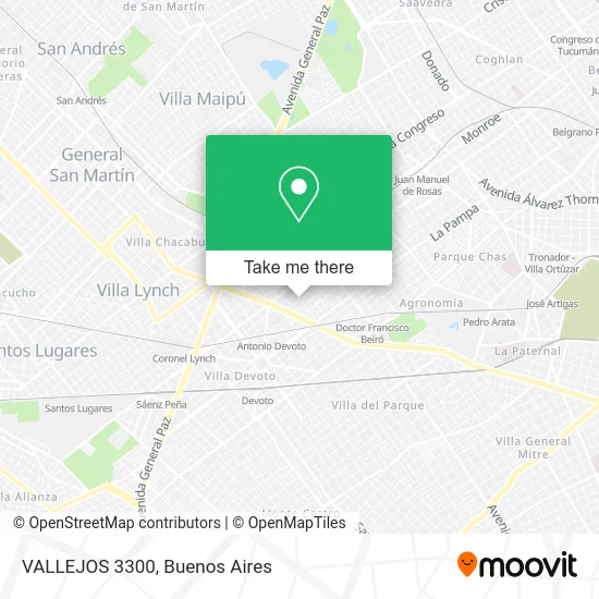 VALLEJOS 3300 map